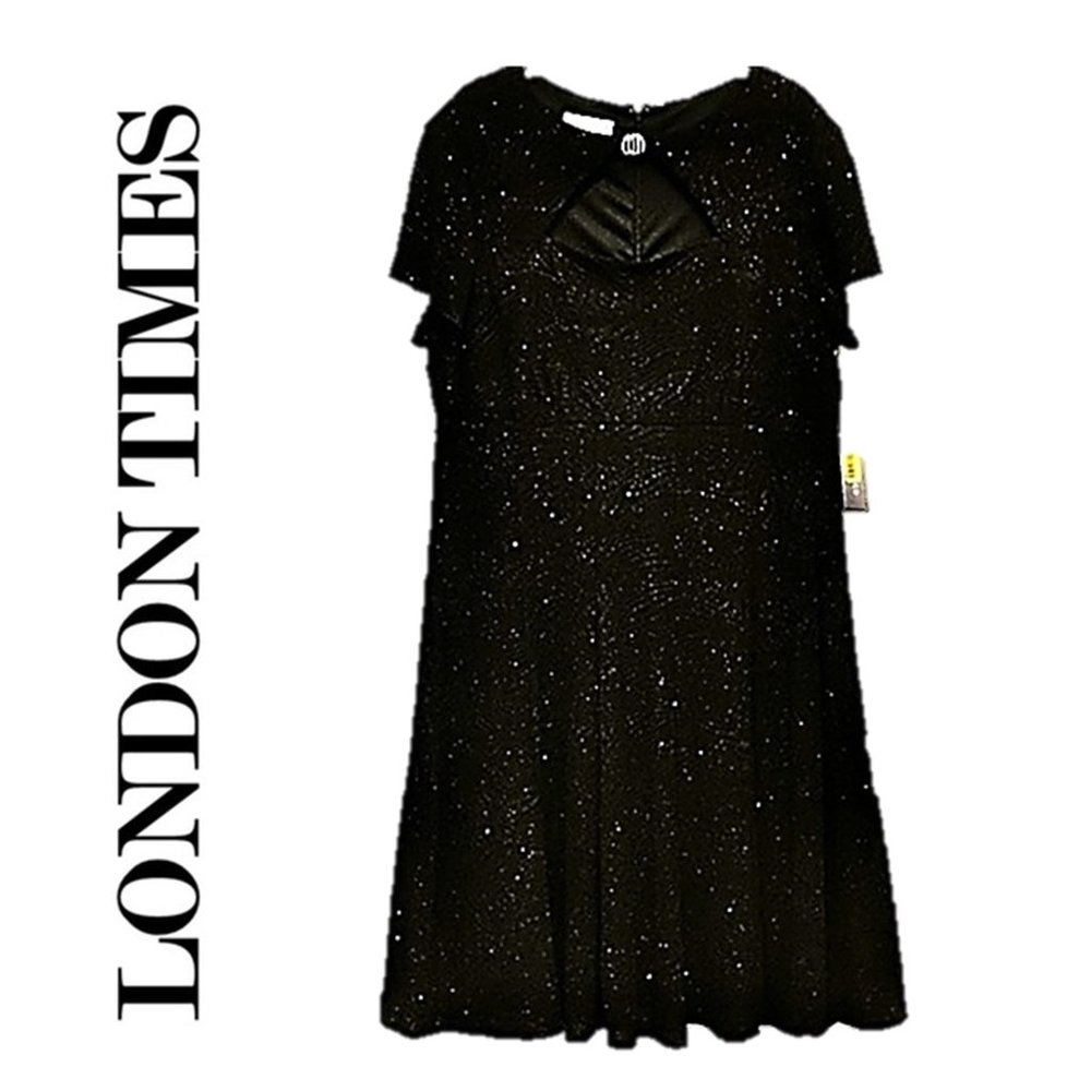 NWT LONDON TIMES WOMAN SPARKLE DRESS - Picture 1 of 8